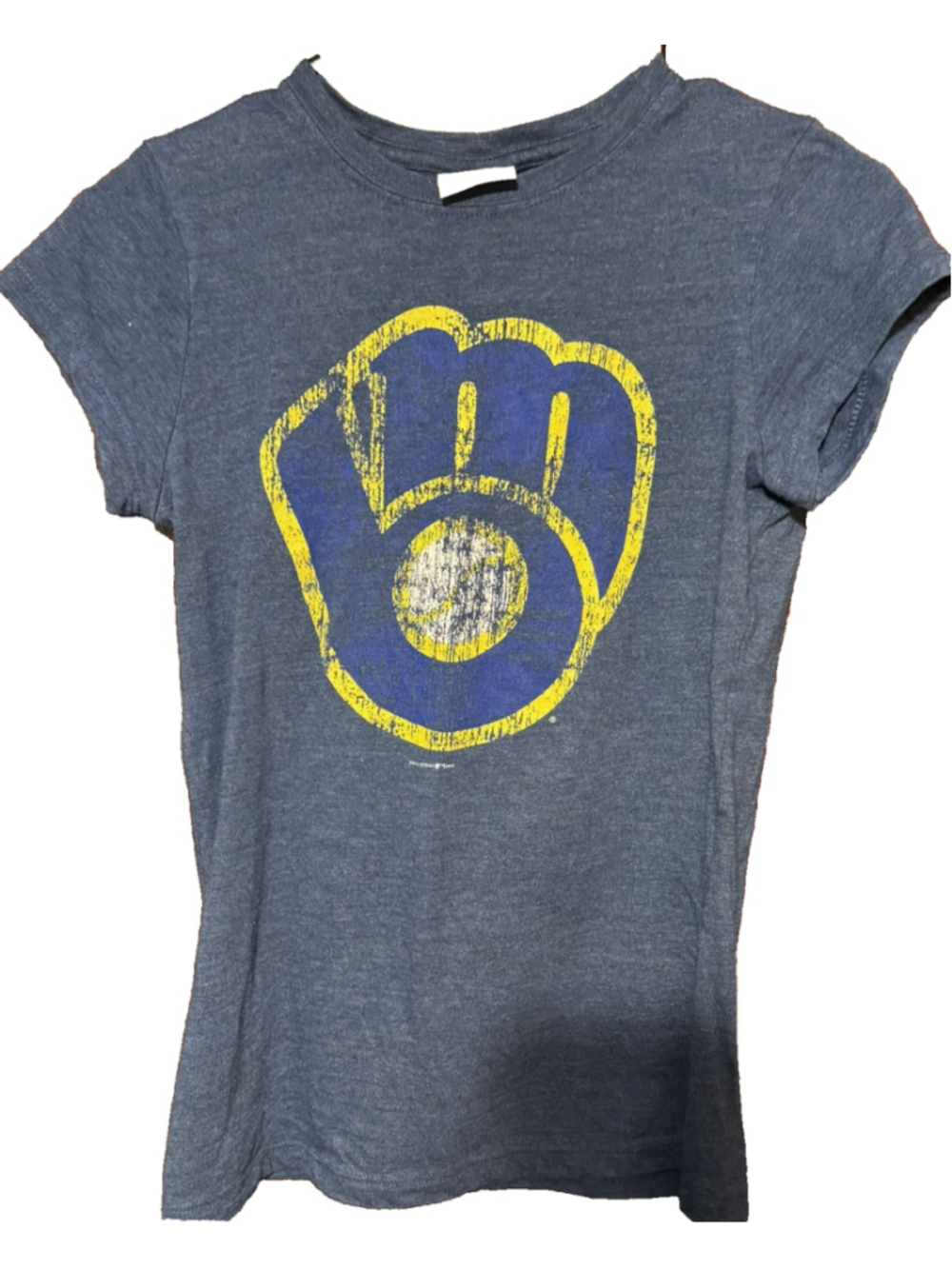 Milwaukee Brewers 5th & Ocean Women's Size L t-shirt Blue